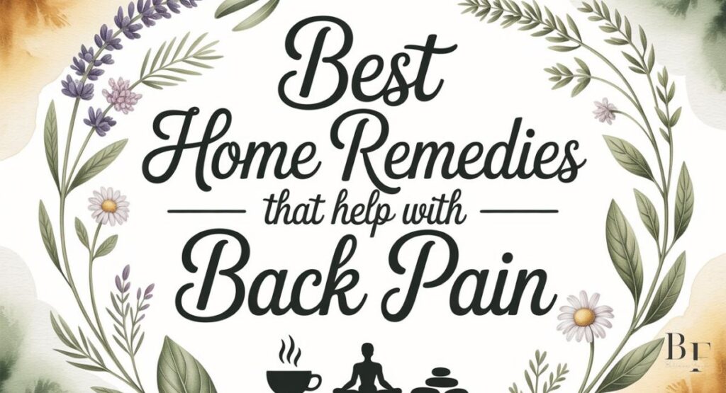 Best Home Remedies That Help With Back Pain